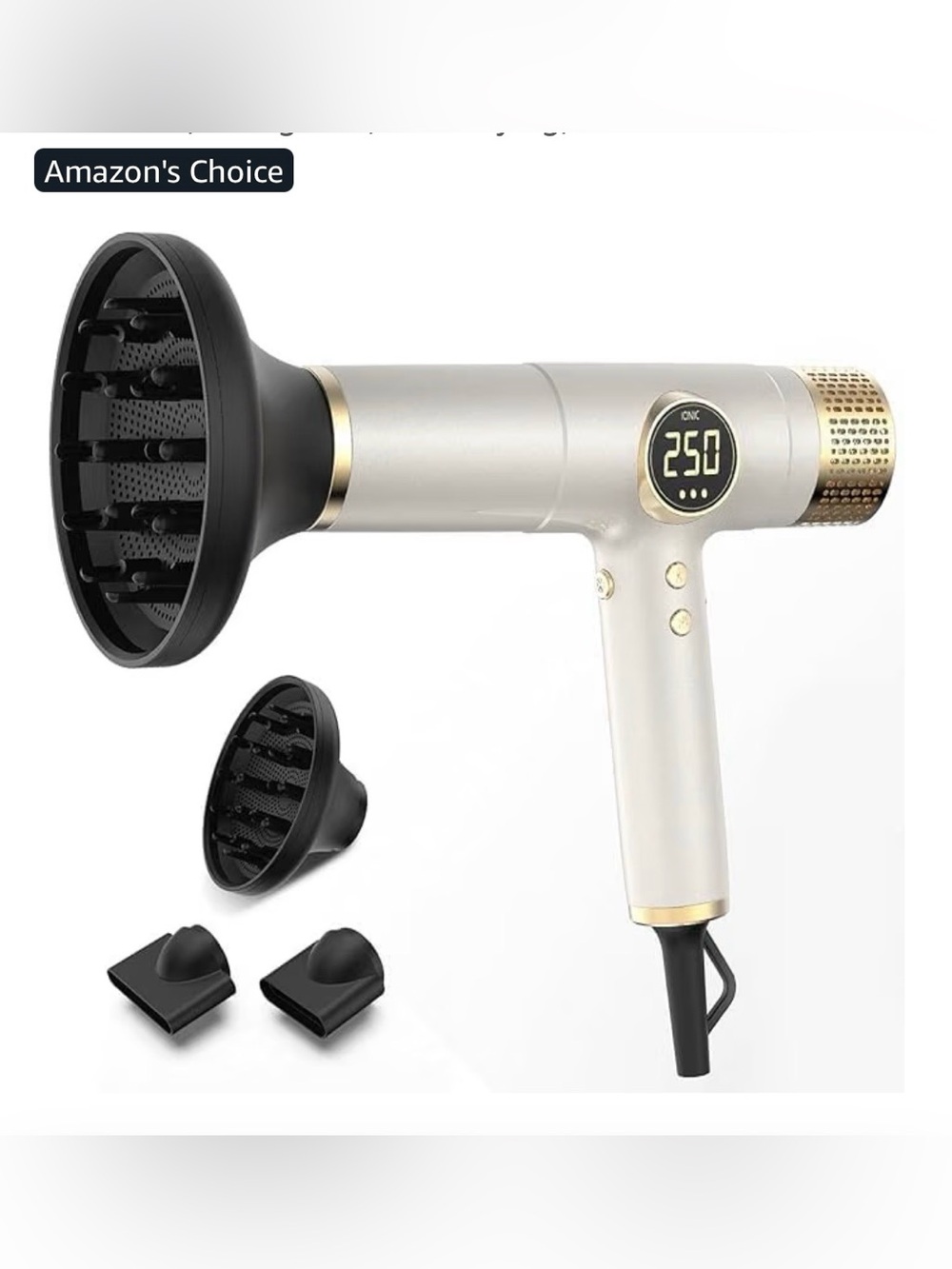 HITTIONA Hot Air Styler & Hair Dryer Brush Kit, 1500W No Heat Damage Frizz